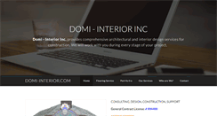 Desktop Screenshot of domi-interior.com