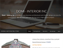 Tablet Screenshot of domi-interior.com